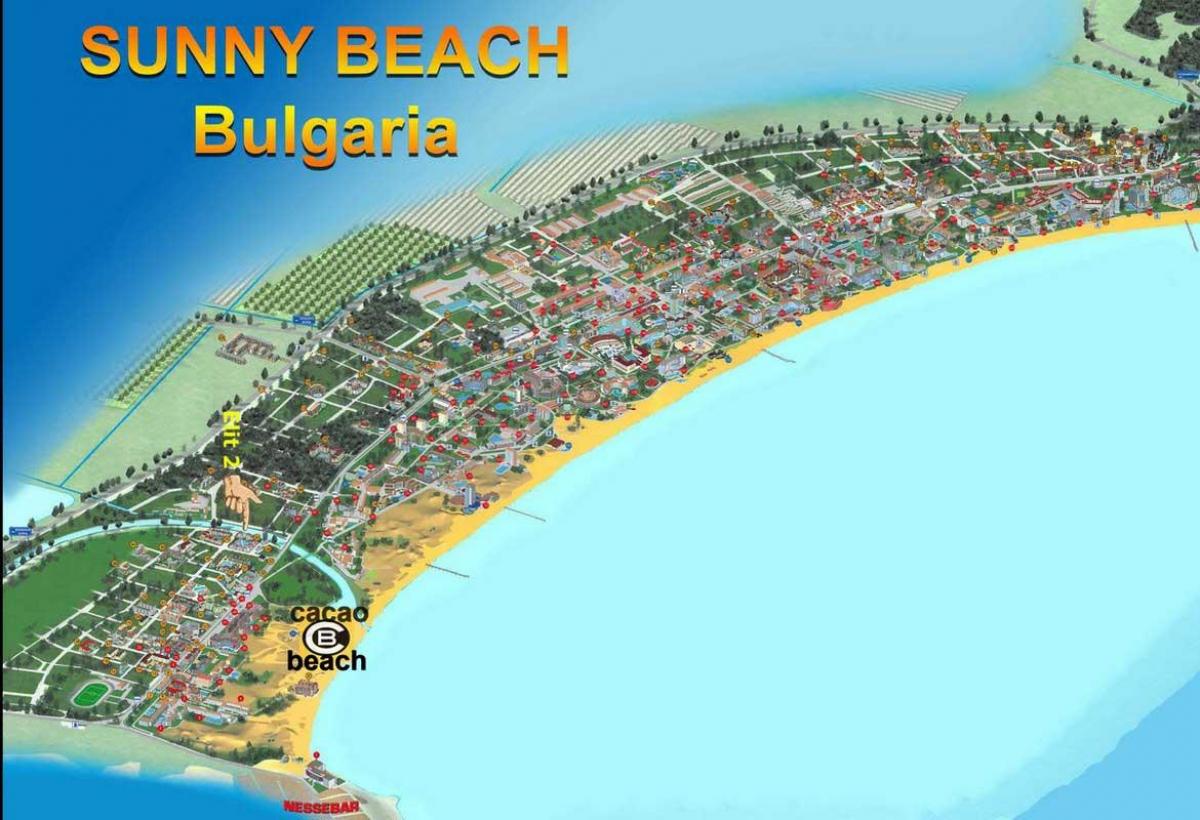 peta kakao pantai Bulgaria