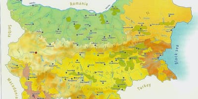 Peta dari Bulgaria iklim
